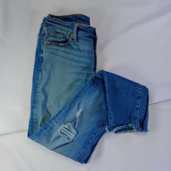 Lot of 2 Universal Thread Womens Distressed Jeggings Denim Jeans Pantssz 4 - Picture 11 of 12